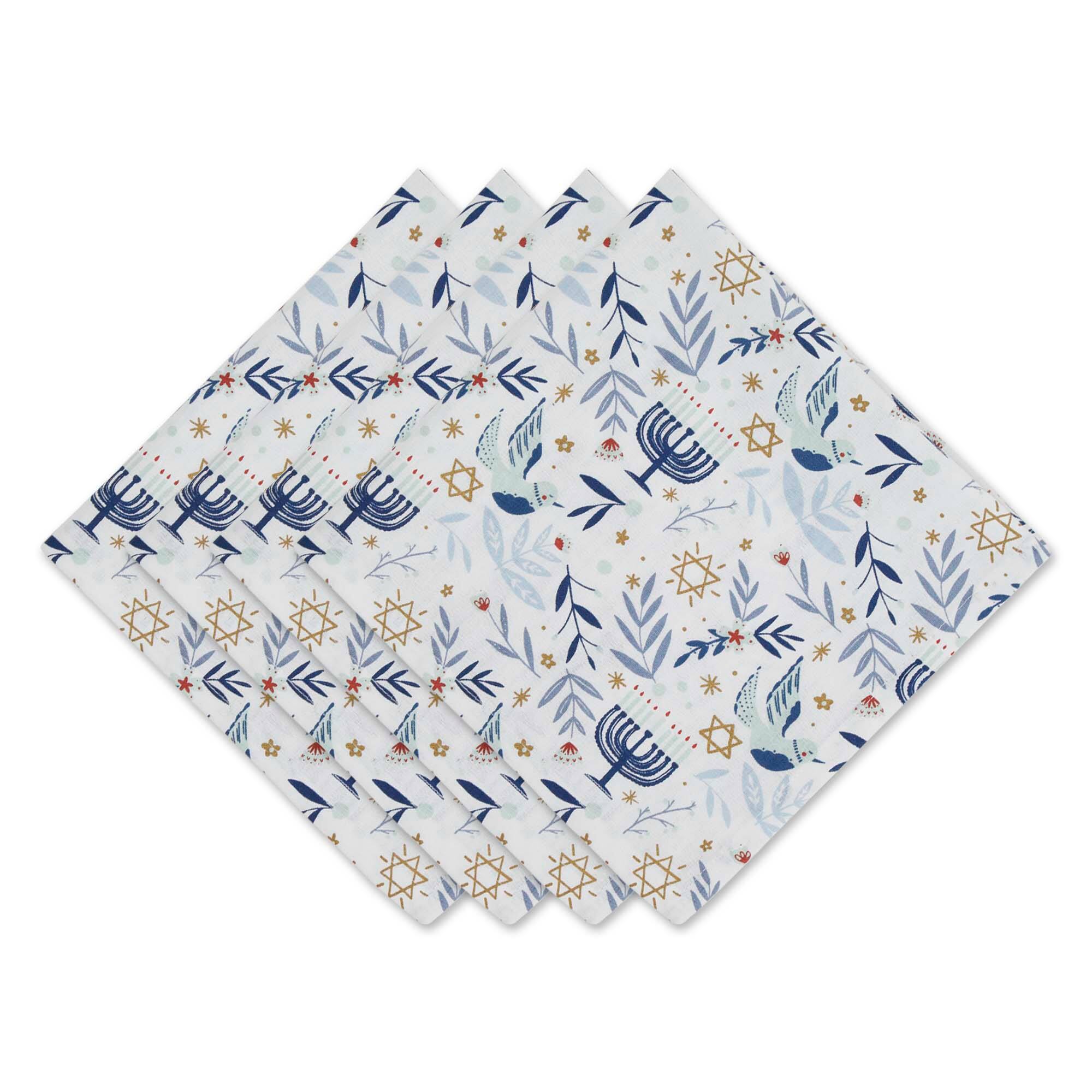 DII® Hanukkah Blessings Printed Napkin Set